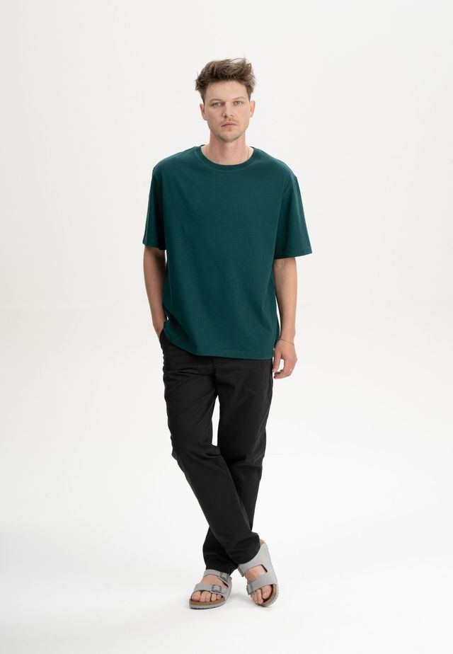 Oversized T-Shirt schwer BHAJAN deep sea | MELAWEAR