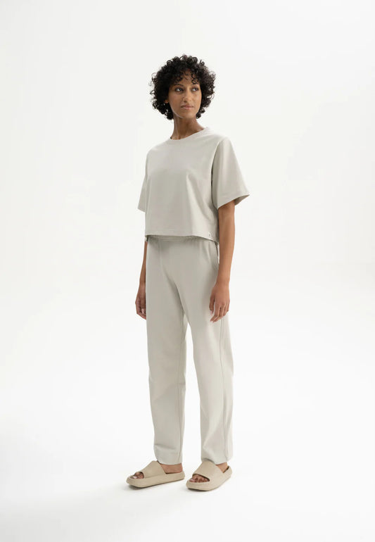 Cropped T-Shirt schwer JOSHNA Birke | MELAWEAR