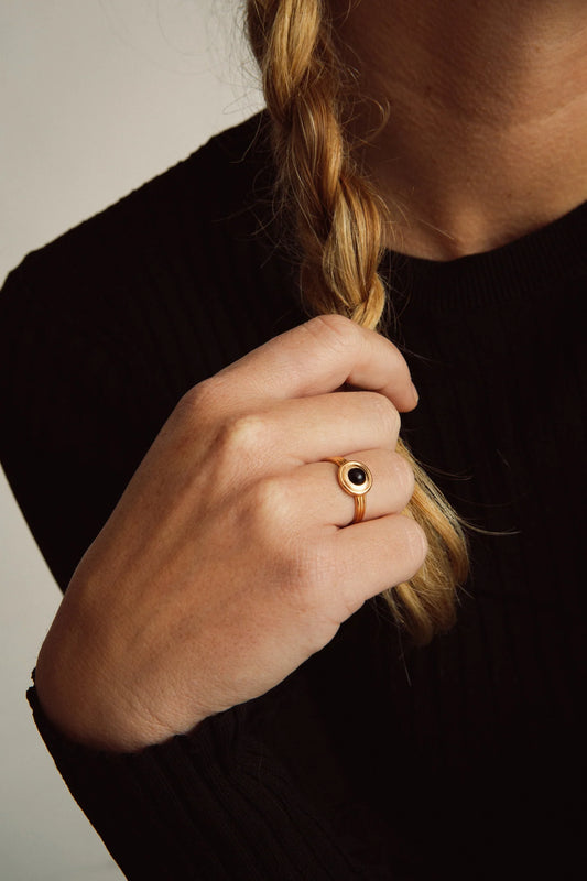 Onix Stone Ring Gold | JOiA