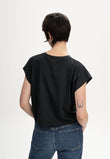 Cropped T-Shirt BHAMINI black | MELAWEAR