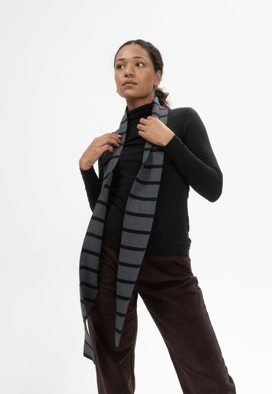 Slim Knit Scarf BANHI gestreift | MELAWEAR
