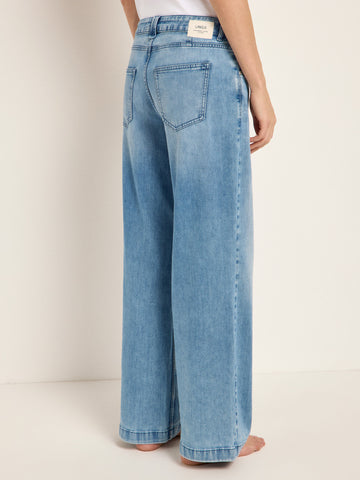 Marlenejeans GOTS stonewash blue denim | Lanius