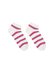 Sneaker Socken GOTS	 off white/ lava red | Lanius