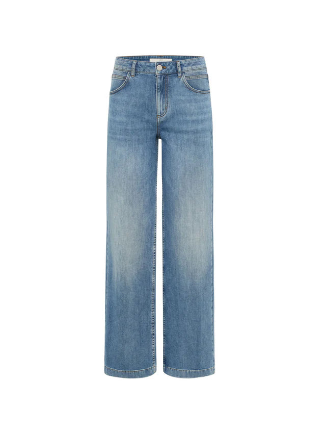 Marlenejeans GOTS stonewash blue denim | Lanius