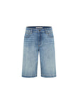 Bermudajeans GOTS stonewash blue denim | Lanius