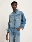 Jeans Jacke GOTS stonewash blue denim | Lanius