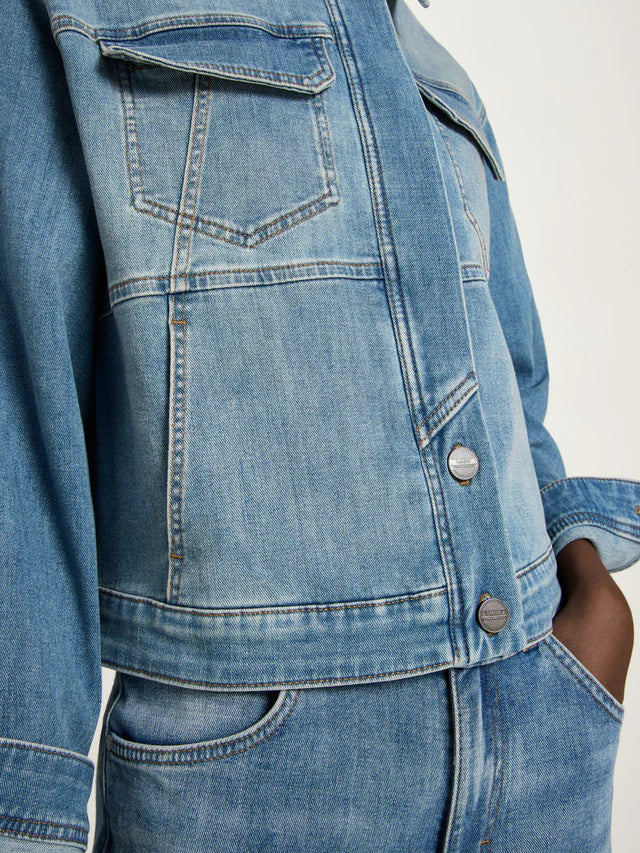 Jeans Jacke GOTS stonewash blue denim | Lanius