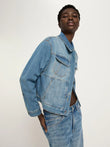 Jeans Jacke GOTS stonewash blue denim | Lanius