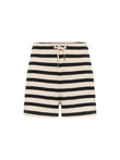 Shorts mit Streifen GOTS black/creme | Lanius