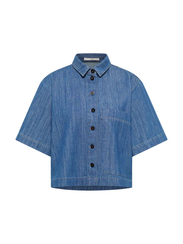 Jeans Shirt mid blue denim | Lanius