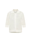 Strickjacke kurzarm (GOTS) off white | Lanius