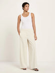Streifenhose GOTS white/ black| Lanius