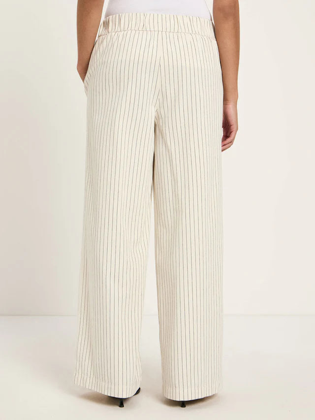 Streifenhose GOTS white/ black| Lanius