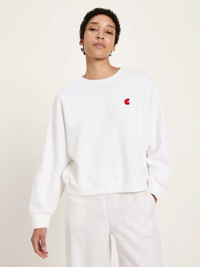 Statementsweatshirt GOTS	 bright white | Lanius