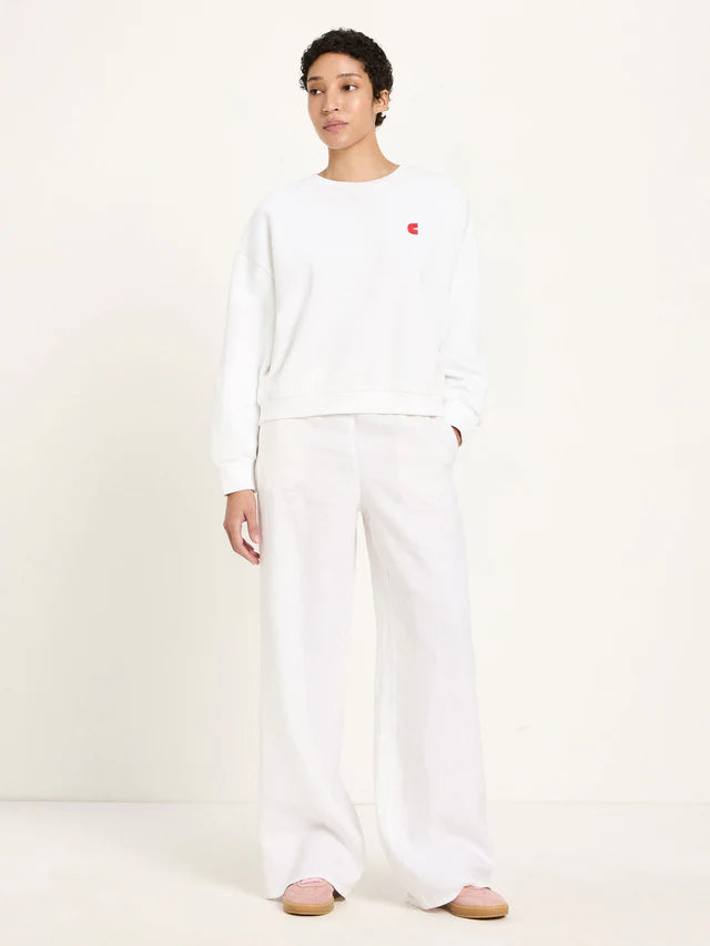 Statementsweatshirt GOTS	 bright white | Lanius