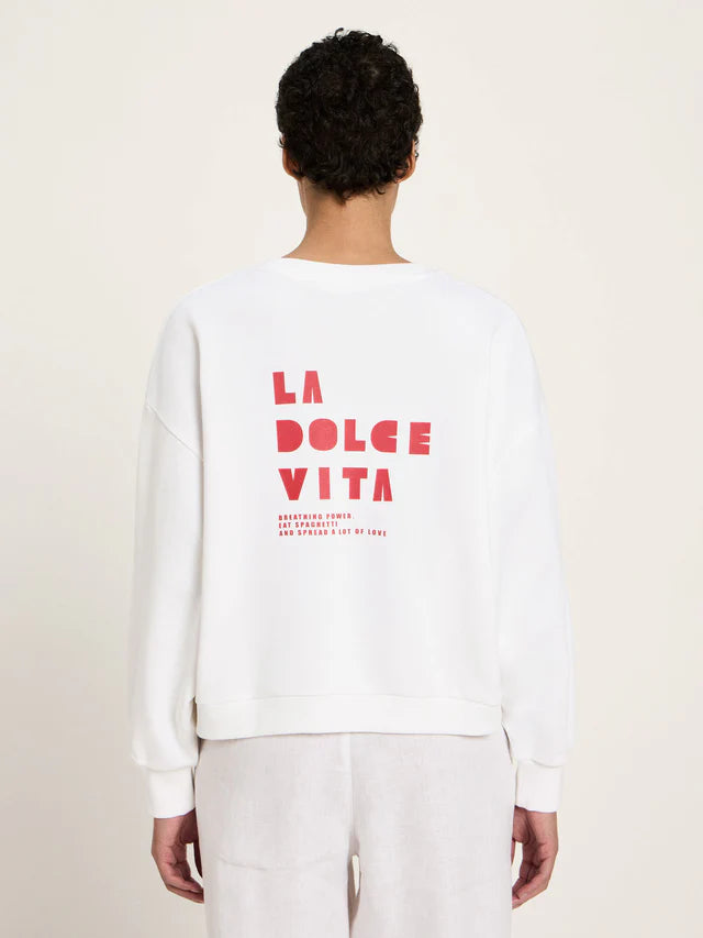Statementsweatshirt GOTS	 bright white | Lanius