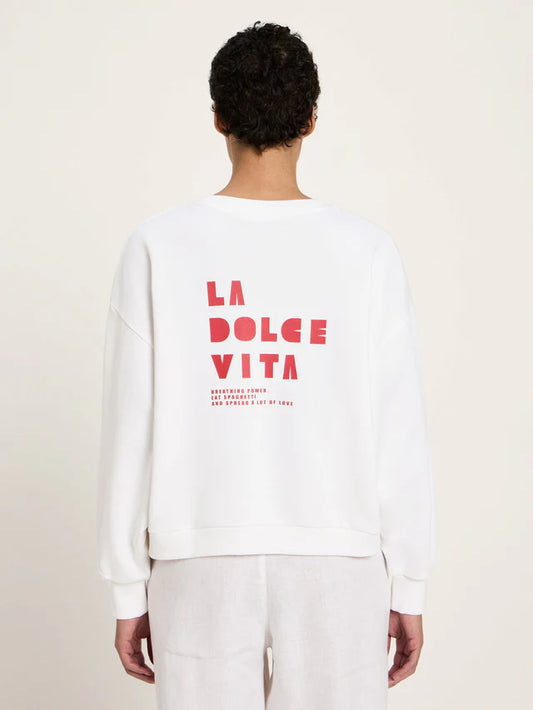 Statementsweatshirt GOTS	 bright white | Lanius