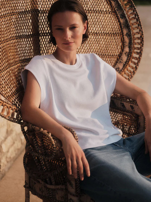 Kurzarmsweatshirt GOTS bright white | Lanius