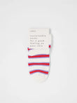 Sneaker Socken GOTS	 off white/ lava red | Lanius