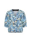 3/4 Arm Bluse GOTS print paisley mint | Lanius
