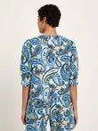 3/4 Arm Bluse GOTS print paisley mint | Lanius