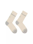 Socken mit Smiley grey melange / off white | Lanius