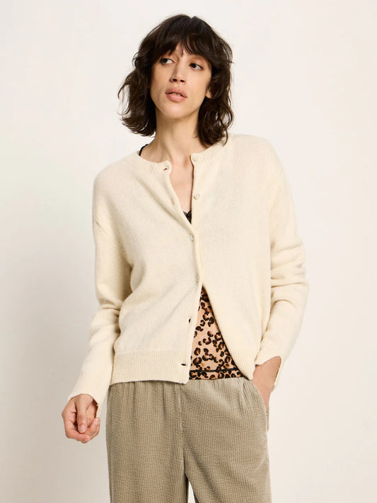 Boxy Strickjacke GOTS off white | Lanius