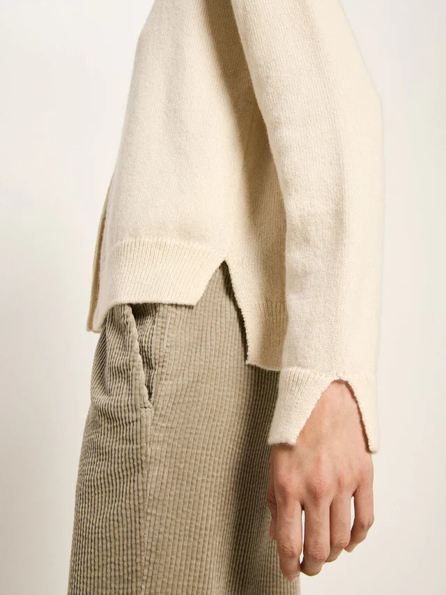 Boxy Strickjacke GOTS off white | Lanius