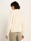 Boxy Strickjacke GOTS off white | Lanius