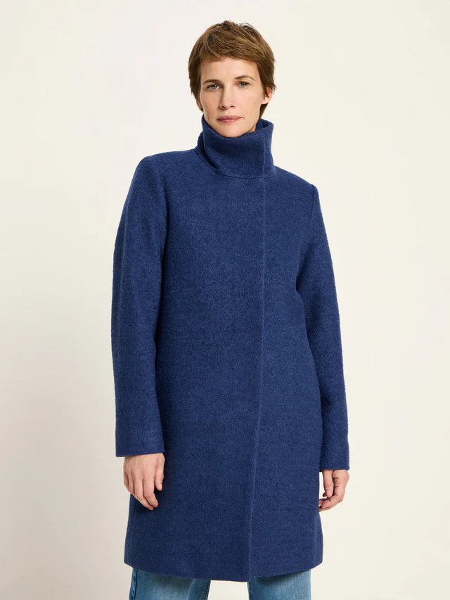 Walkmantel mit Stehkragen vintage blue | Lanius