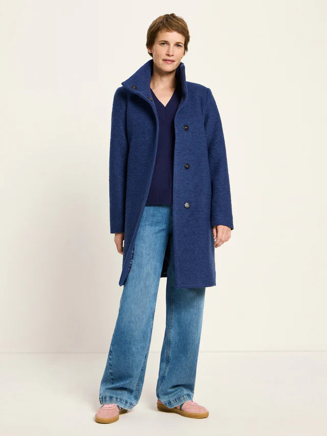 Walkmantel mit Stehkragen vintage blue | Lanius