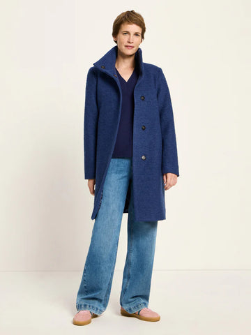 Walkmantel mit Stehkragen vintage blue | Lanius