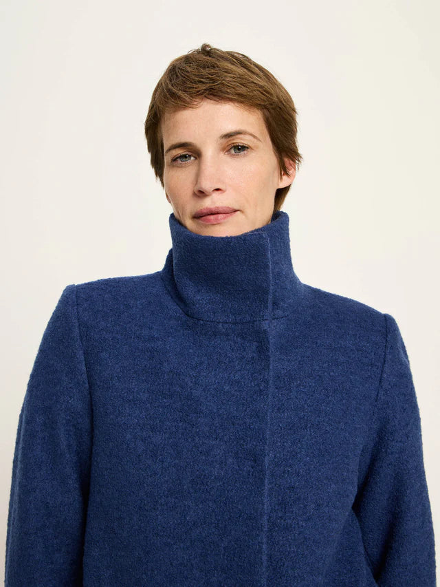 Walkmantel mit Stehkragen vintage blue | Lanius