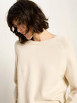 Cropped Pullover GOTS off white | Lanius