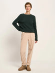 Cropped Pullover GOTS forest melange | Lanius