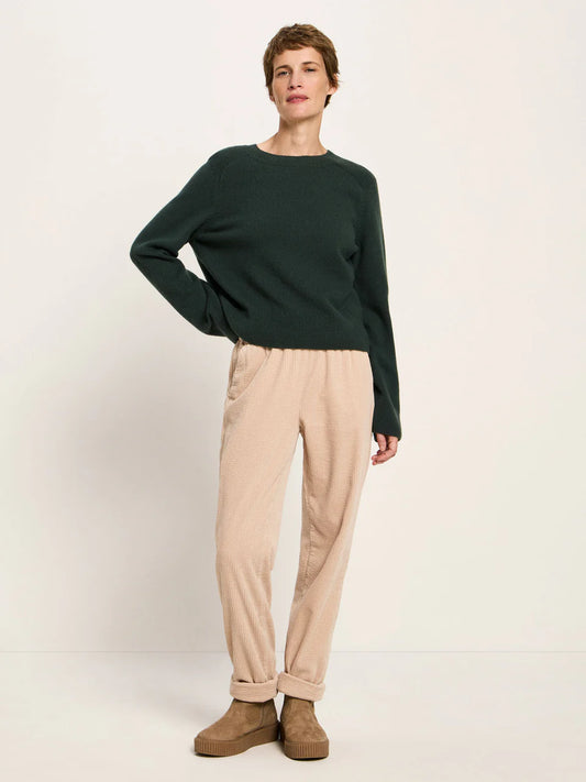 Cropped Pullover GOTS forest melange | Lanius