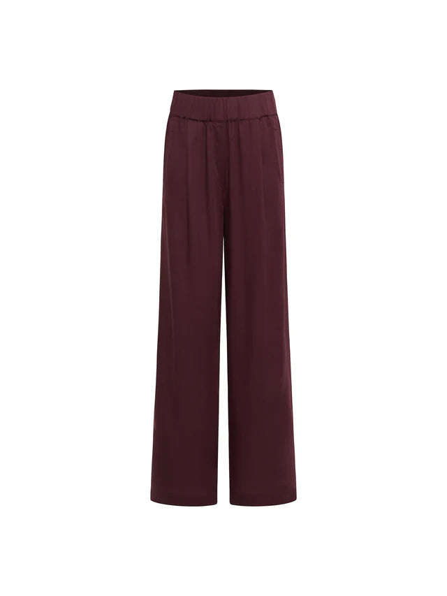 Hose mit weitem Bein bordeaux | Lanius