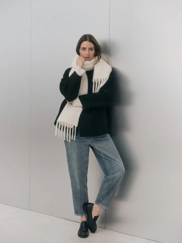 Tapered Jeans GOTS stonewash blue denim | Lanius