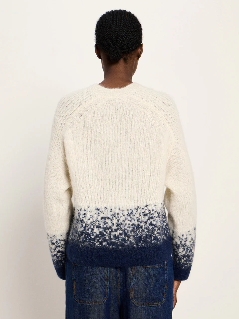 Jacquard Pullover off white | Lanius