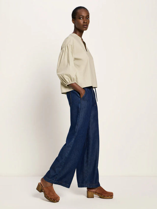 Jeans mit Kordelzug dark blue denim | Lanius