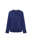 Bluse aus Tencel purple blue | Lanius