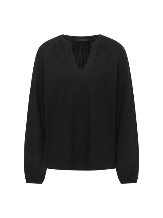 Blusenshirt GOTS black | LANIUS