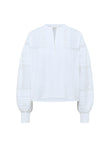 Spitzenbluse GOTS white | LANIUS