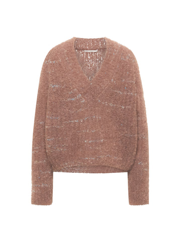Pullover mit V-Ausschnitt cappuccino | LANIUS