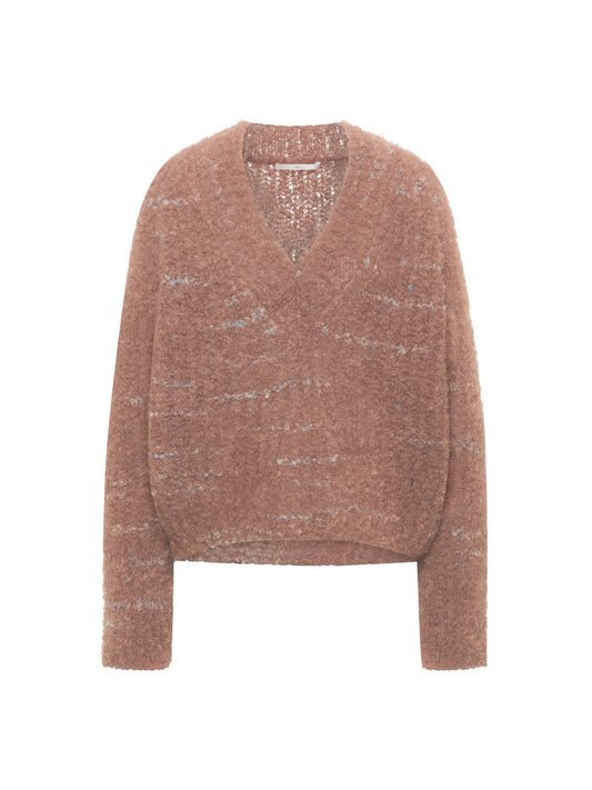 Pullover mit V-Ausschnitt cappuccino | LANIUS