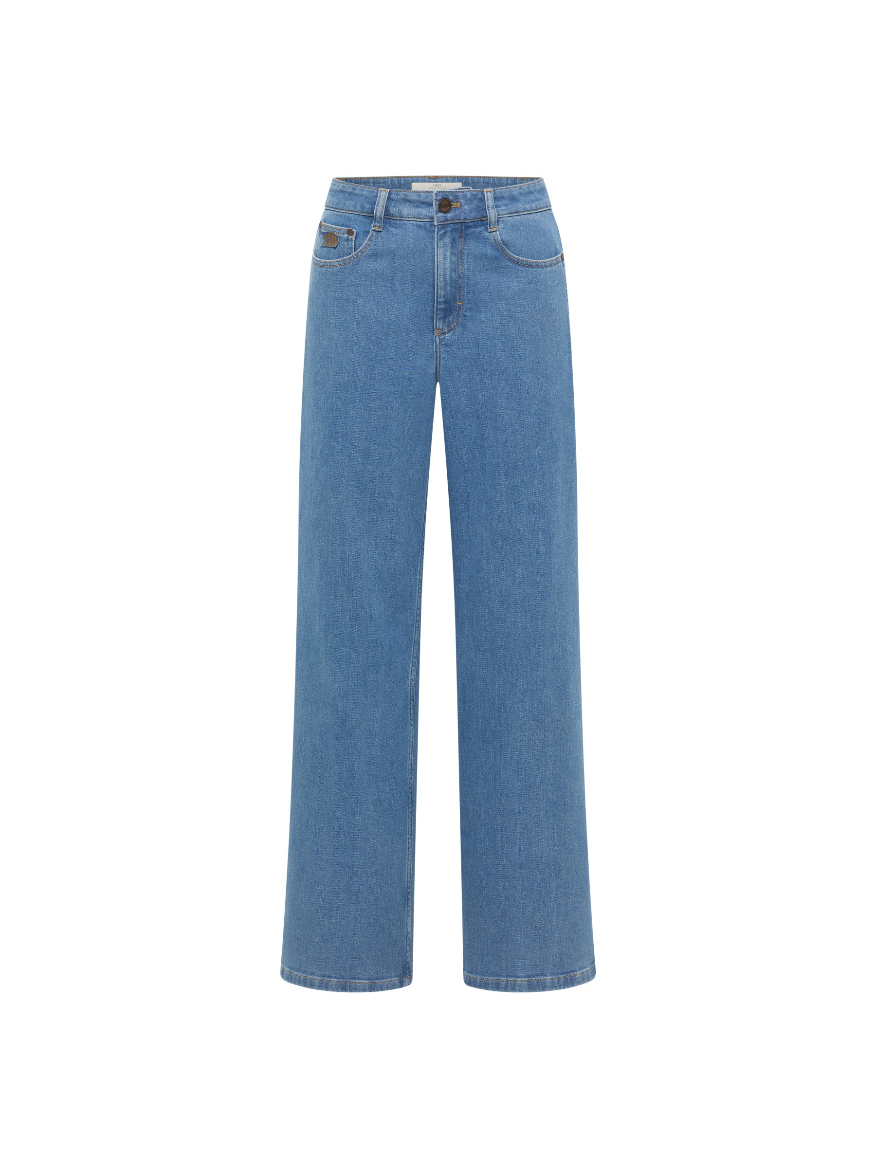 Wide Jeans "SALT" GOTS ocean blue denim | LANIUS