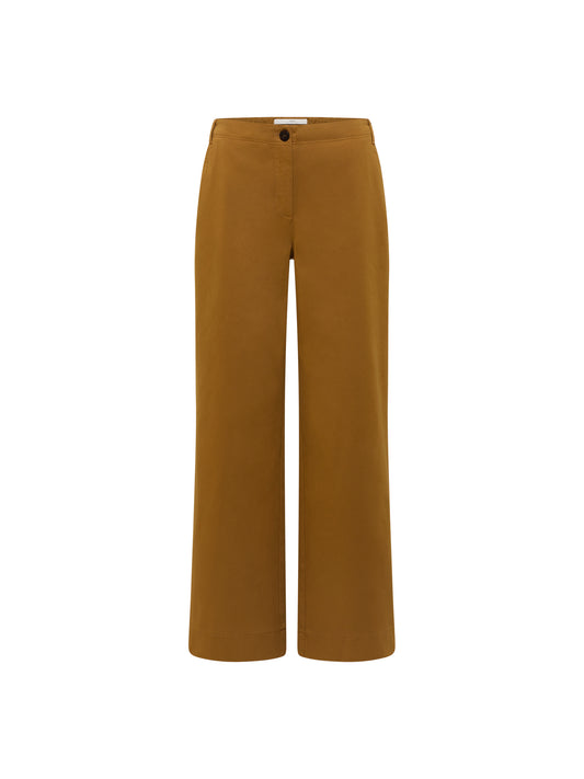 Hose mit weitem Bein OCS bronze brown | LANIUS