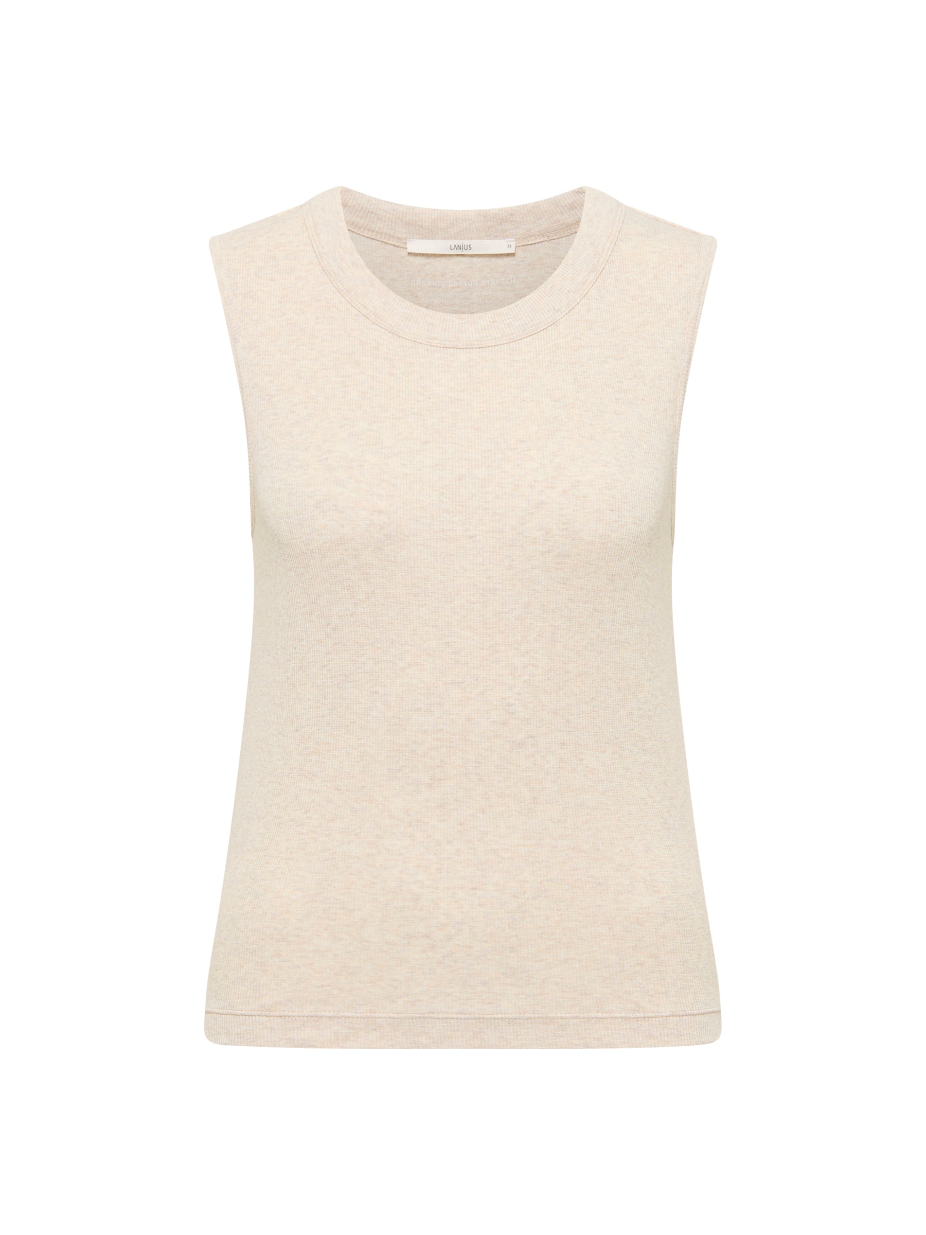 Top GOTS aus Bio-Baumwolle cream melange | LANIUS