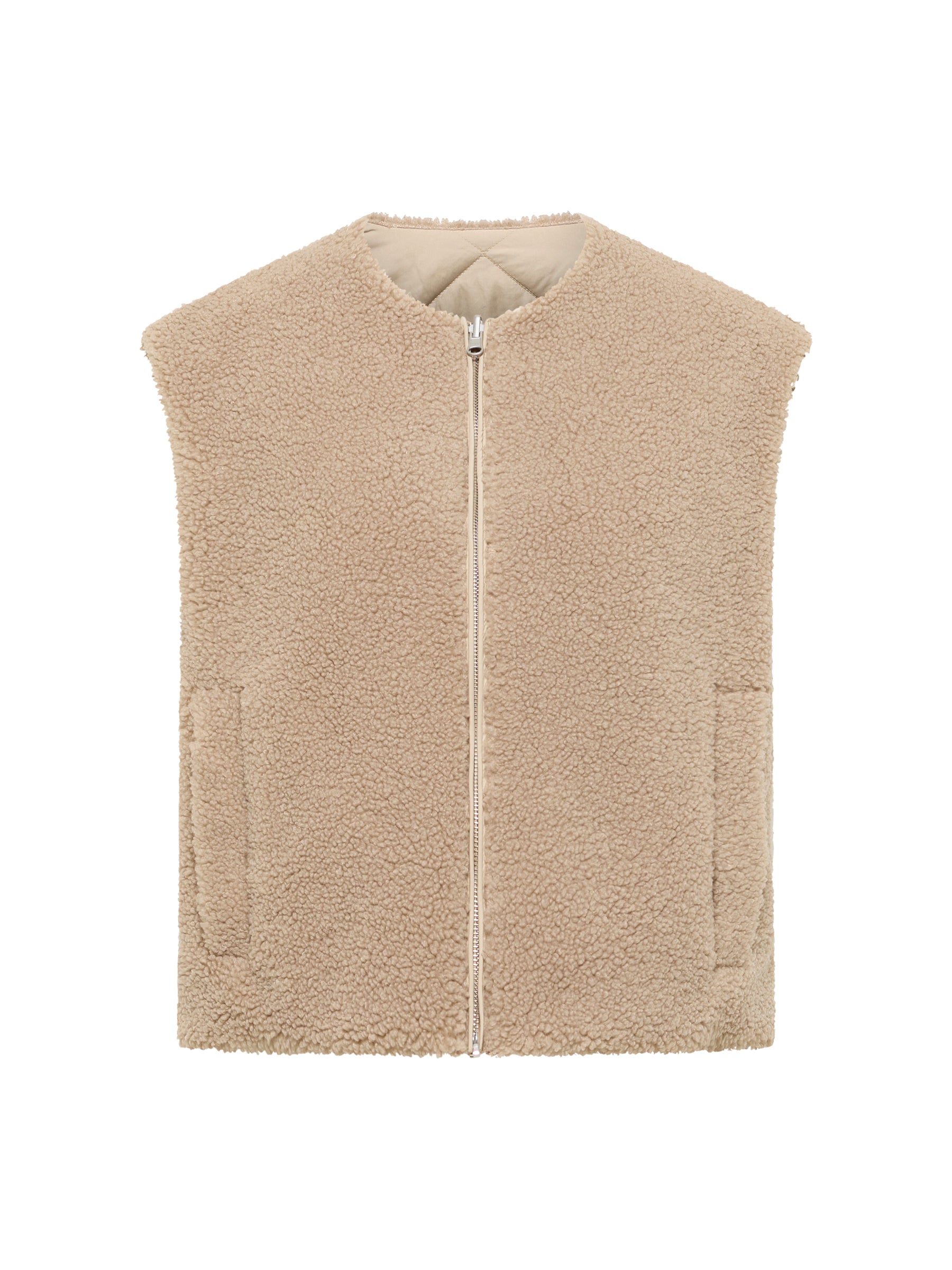 Wende Weste GRS white pepper | LANIUS