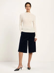 Rollkragenpullover GOTS off white melange | LANIUS